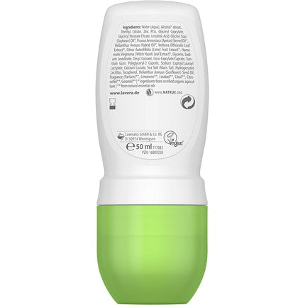 Deodorant Roll-On Lavera Natural & Refresh 48h cu Lămâie Verde, 50ml