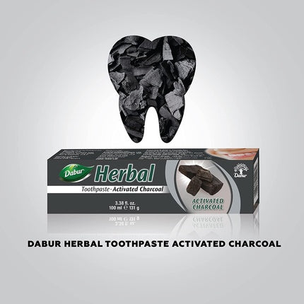Pasta de dinți Dabur Herbal cu cărbune activ, 100ml