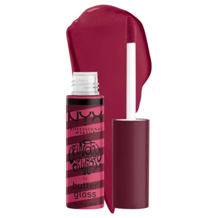 Bling Gloss, NYX Professional Makeup, Butter Gloss Candy Swirl 05 Sweet Slushie, Culoare Roșie, Capacitate 8ml