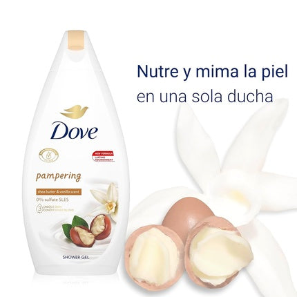 Gel de duș, Dove, Nourishing Care, 750ml, alb