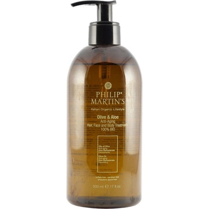Tratament Anti-Îmbătrânire Philip Martin's Olive & Aloe 500ml cu Ambalaj cu Pompă