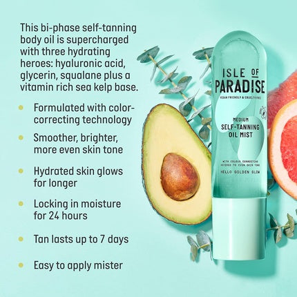 Ulei Autobronzant, Isle Of Paradise, Mist, Roz, 200ml