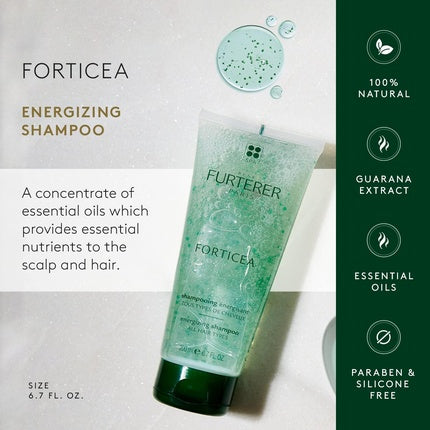 Șampon energizant, Rene Furterer Forticea, extract de guarana, 597 ml