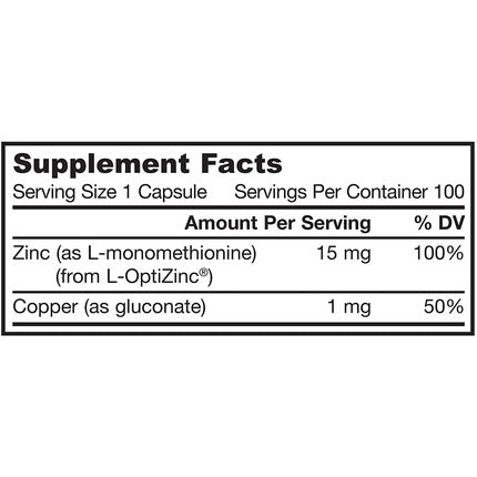 Supliment Alimentar Jarrow Formulas Zinc Balance 15mg 100 Capsule