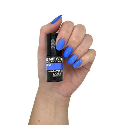 Lac unghii gel Layla Cosmetics, model N61, albastru