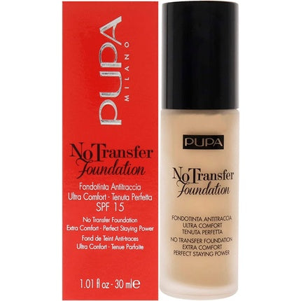 Fondant Pupa Milano No Transfer, SPF 15, Culoare Natural Skin