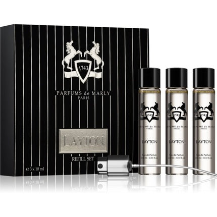 Set Parfum Unisex Parfums De Marly Layton 3 x 10ml cu atomizor