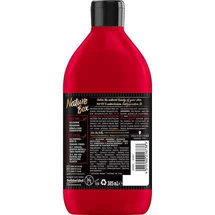 Loțiune corp Nature Box, rodie, roșu, 385ml