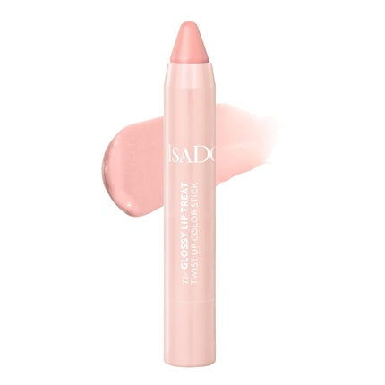 Ruj Isadora The Glossy Lip Treat Twist Up Color Stick Clear Nude 00