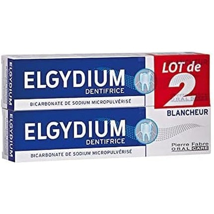 Dentifrice Elgydium Whitening 75ml - Pack de 2