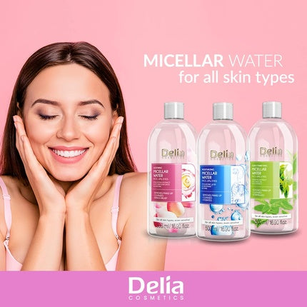 Apă micelară, Delia Cosmetics, 500ml, acid hialuronic