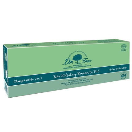 Set șampon solid și balsam Dr. Tree, 230g, utilizare frecventă