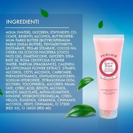 Perlier Crema Hidratantă pentru Corp cu Petale de Trandafir, 250ml, 8.4 Fl Oz