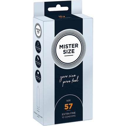 Prezervative Mister Size 57mm, ultra-subțiri, cu extra lubrifiere