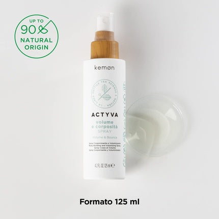 Spray styling, Kemon, Actyva, anti-static, fără silicon, 125ml