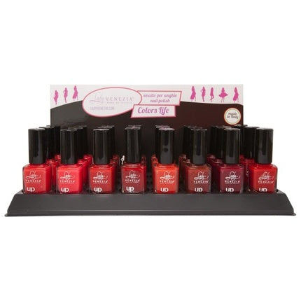 Set smalturi unghii, Lady Venezia, Delta Collection (culoare roșie, capacitate 10ml)