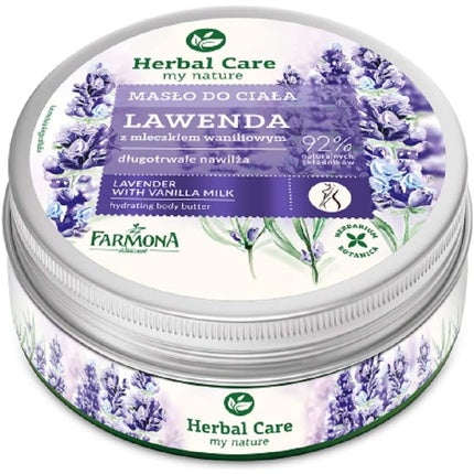 Butter corp, Farmona Herbal Care Lavender Hydrating Body Butter with Vanilla Milk, lavandă, vanilie