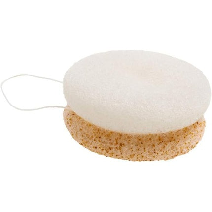Dispozitiv de curățare facială Lady Green 2 in 1 Konjac Face Sponge cu particule de nuci