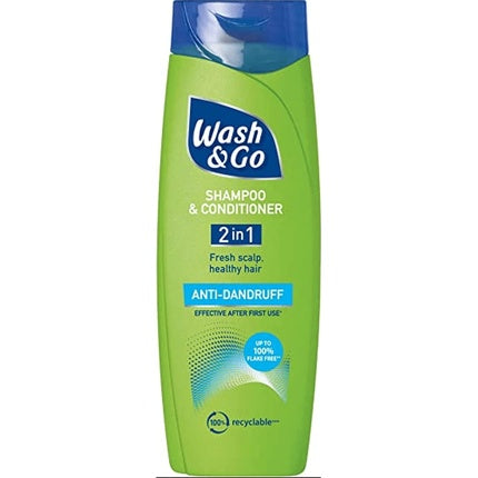 Șampon 2 în 1, Wash & Go, Anti-Mătreață, 200ml