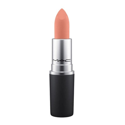 Ruj MAC Powder Kiss My Tweedy, nuanță nude portocalie