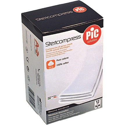 Pic Sterile Gauze Compresses, 18x40cm, 12 buc