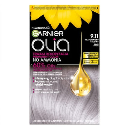 Garnier Olia, Trusa de vopsea pentru păr, 9.11 Platinat Argintiu