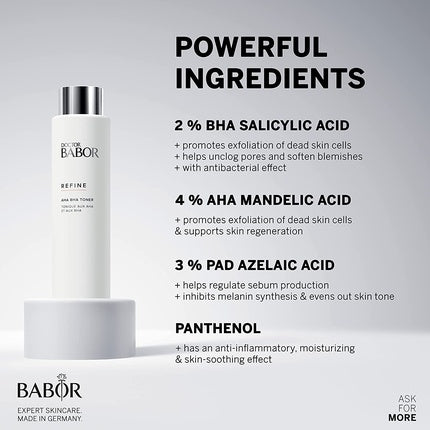 Toner Babor, AHA BHA, alb 200ml