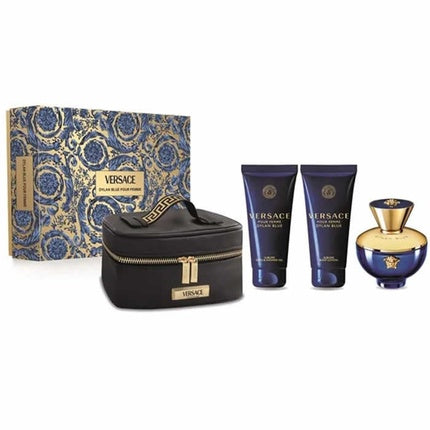 Set Parfum Versace Pour Femme Dylan Blue, 100ml, 3 Piese