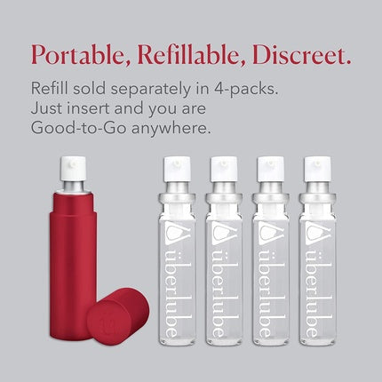 Set de lubrifiant Uberlube Travel, Vitamina E, 15ml, Transparent