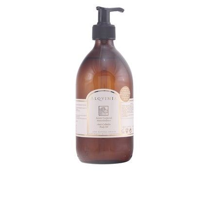 Ulei de corp Alqvimia Anti-Cellulite Body Oil 500ml, ambalaj maro cu pompă
