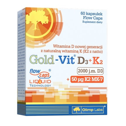 Supliment alimentar Olimp Labs Gold-Vit D3 + K2, 60 capsule, tehnologie Liquid