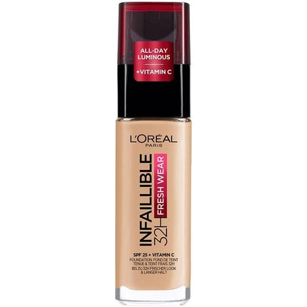 Fond de ten, L'Oréal Paris Infallible 32H Fresh Wear, cu SPF 25, 30ml