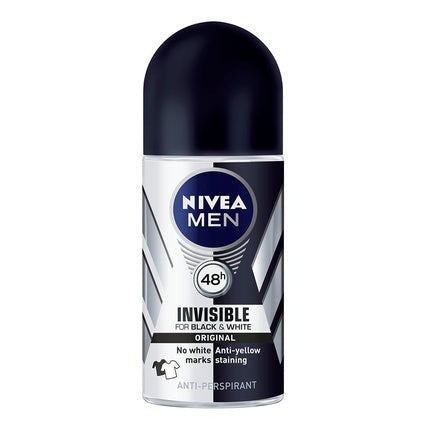 Deodorant Nivea Men Invisible Black & White Original, Anti-transpirant, 50 ml, albastru