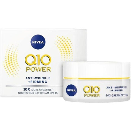 Crema de zi NIVEA Q10 Power Anti-îmbătrânire și fermitate, SPF 15, 110 g