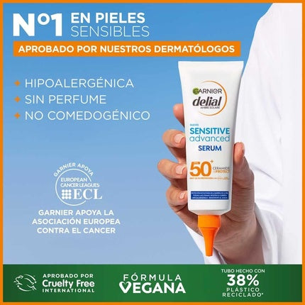 Ser pentru corp SPF50+, Garnier Sensitive Advanced, 125ml