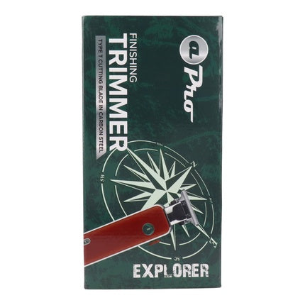 Mașină de tuns barbă Albi Pro Explorer 2837R, roșie, oțel carbon