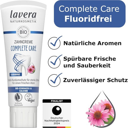 Pastă de dinți Lavera Complete Care Fără Fluor Bio 75ml