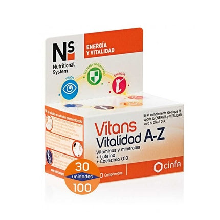 Vitamins A-Z, Suplimente Nutriționale Vitans Vitality, 30 Tablete