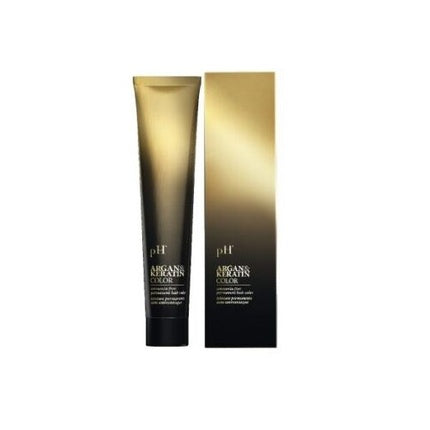 Vopsea de păr, pH Laboratories, Argan & Keratin Color, 100ml, ambalaj auriu-negru