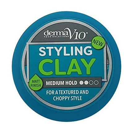Derma V10 Styling Clay Medium Hold, Culoare bleumarin, Finisaj mat
