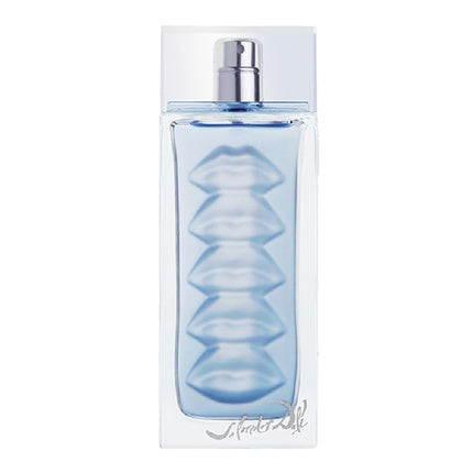 Salvador Dali Eau de Ruby Lips, 50ml, Apa de toaletă, flacon albastru cu imprimeu buze