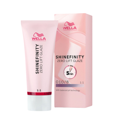 Tintă pentru păr, Wella Professionals, Shinefinity Zero Lift Glaze, culoare roz pal, capacitate 60 ml