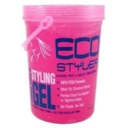 Gel păr, Eco Styler, 80 oz, roz