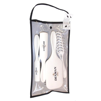 Set periuțe Denman, Model White, Culoare Albă