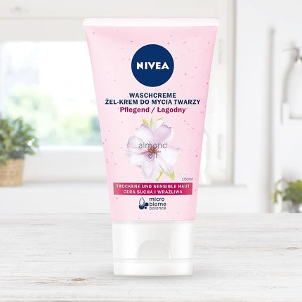 Gel curatare faciala, Nivea, 150ml, pentru piele uscata si sensibila