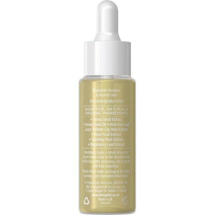 Ser facial Dr Organic, Hemp Oil, 30 ml