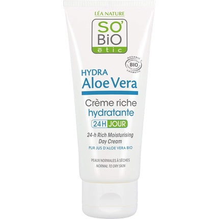 Cremă Zilnică Hydra Aloe Vera, So'bio Etic, Rich, 50ml