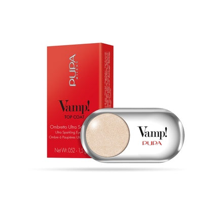 Ombretă Pupa Milano Vamp Top Coat, 206 Sparkling Gold, 30 g