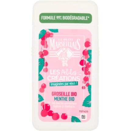 Gel de duș Le Petit Marseillais Les Petites Créations Groseille Bio & Menthe Bio, 250ml