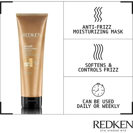 Masca de Par, Redken All Soft Heavy Cream Treatment, 250ml